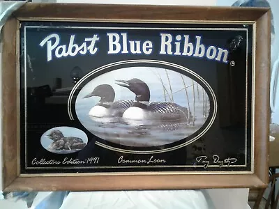 Past Blue Ribbon Collectors Edition 1991  Common Loon  Advertising Mirror • $75.50