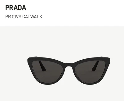 $220 • Buy Prada PR 01VS Catwalk Black Sunglasses