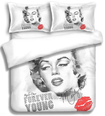 Marilyn Monroe KING Bed Quilt Cover Set Duvet Doona Cover Set • $51.92