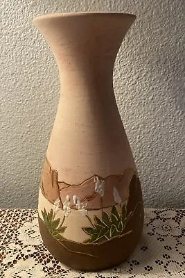 11  Vera Russell Southwestern Signed Vase With 22kt Trim In Mc • $26.99