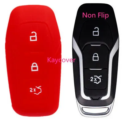 RED KEY COVER For FORD MUSTANG ESCAPE EXPLORER F150 FUSION FIESTA MONDEO • $8.99