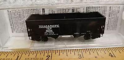 Texas And Pacific T&P 9006 Twin Bay Hopper Offset Sides 1995 N Scale Micro-train • $13