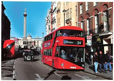 London Postcard New Routemaster Double Decker Bus In Whitehall MX9 • £3.12