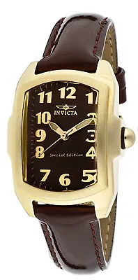 Invicta 12632 Lupah Brown Dial Brown Leather Strap Women's Watch • £91.56