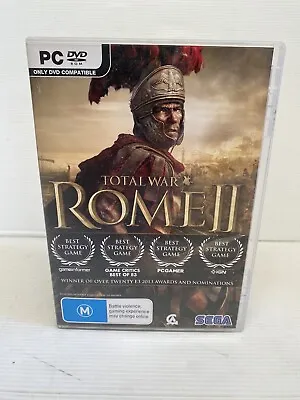 Total War Rome II 2 PC DVD 3 Disc Game | No Manual | Very Good Condition • $12.75