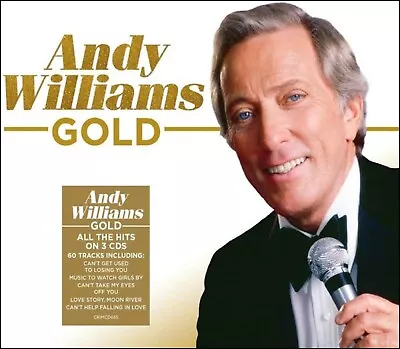 ANDY WILLIAMS  *  60 Greatest Hits * NEW 3-CD Set  * All Original Recordings • $14.97