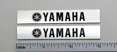 Yamaha Speaker Badge Logo Pair Silver Aluminum • $9.95