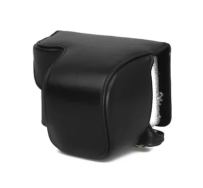 $53.42 • Buy Camera Case For Sony Nex A6000 Short Faux Leather Bag Black CC1302a