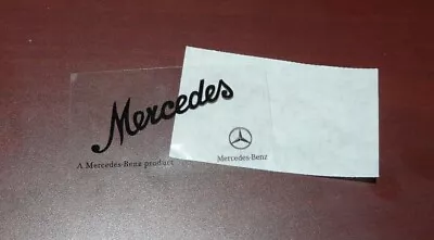 CLEAR Windshield Decal Sticker   Mercedes   Script In BLACK  • $8.99