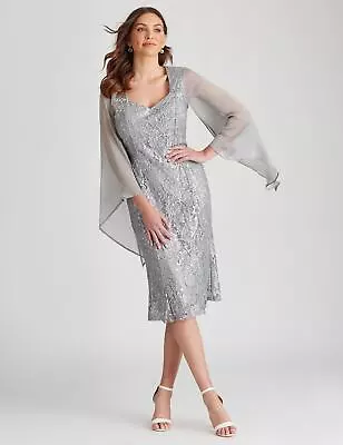 $24 • Buy Liz Jordan Flowing Sleeve Mesh Lace Up Dress Womens Size 16 Clothing  Dresses