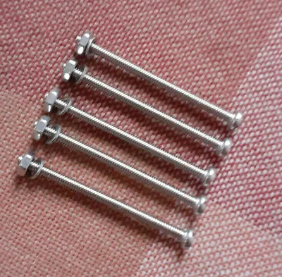 2mm X 30mm Long Slotted Machine Screws M2 Screw Plus Nut And Washer Quantity X 5 • £3.45