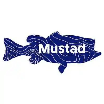 $7.95 • Buy Mustad Bass Fishing Decal 4  X 2  Surface Mount Logo Sticker