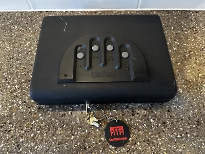 GUN VAULT MicroVault Model MV 500 Pistol Safe USED (NO CABLE) • $18