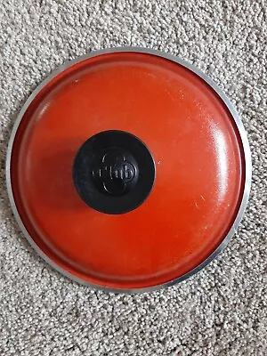 Vintage MCM Red Burnt Orange Club Cast Aluminum 7  Replacement Saucepan Pot Lid • $4.99