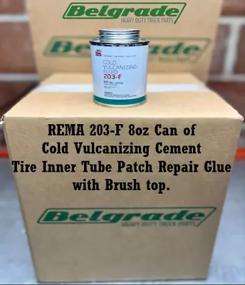 REMA 203-F 8oz Can Cold Vulcanizing Cement Tire Inner Tube Patch Repair Glue • $22.50