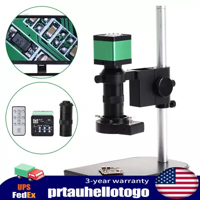 48MP HDMI 1080P USB Industry Microscope Video Camera Set C-mount Lens Stand Lamp • $167.20