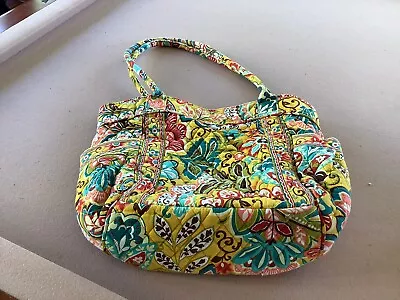 Vera Bradley Yellow Floral Provencal Large Shoulder Bag/Tote • $19.99