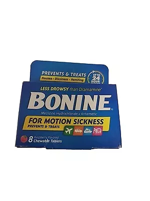Bonine 10mg Nausea Treatment Tablets - Raspberry Flavored (8 Count) • $10