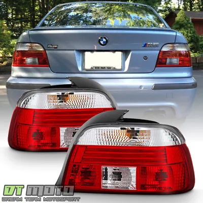 1997 1998 1999 2000 BMW E39 528i 540i M5 Red Clear Tail Lights Lamps Left+Right • $56.99