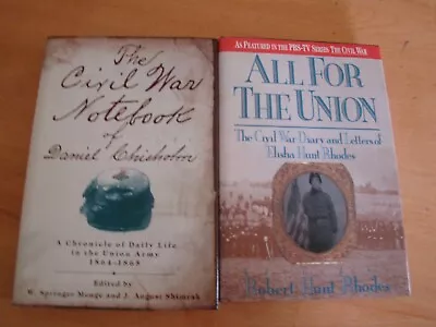 Lot Of 2 Civil War Letters Diaries Union Army Chisholm & Rhodes Hc Dj • $18.95