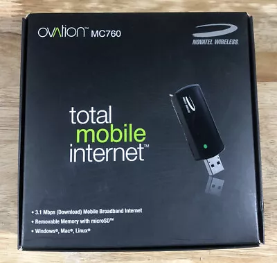 Novatel Wireless Ovation MC760 3G Modem Dongle • $15.99