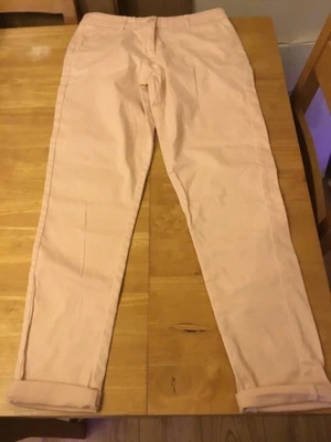 £7.99 • Buy Girl’s Pale Pink Chinos With Adjustable Waist By Next Age 14 Years
