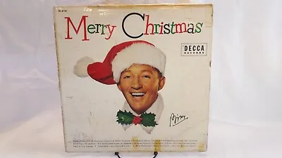 Vintage Bing Crosby Merry Christmas Vinyl LP Decca DL 8128 1955 Fair Condition • $7.99