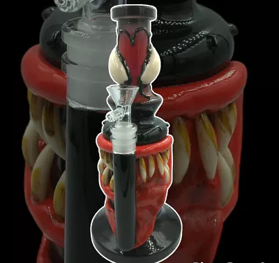 10  Scary Water Pipe Monster Glass Bong Hookah VIPER EYES LIMITED EDITION • $59.99