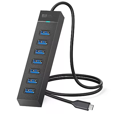 SANZANG 7 Port USB 3.0 Hub Splitter Adapter High Speed For Laptop Mac Desktop • $15.99
