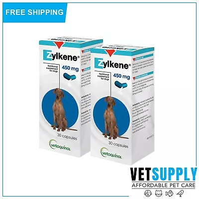 ZYLKENE Nutritional Supplement 450 MG For Dogs 15 To 60 Kg 60 Capsules • $152.91