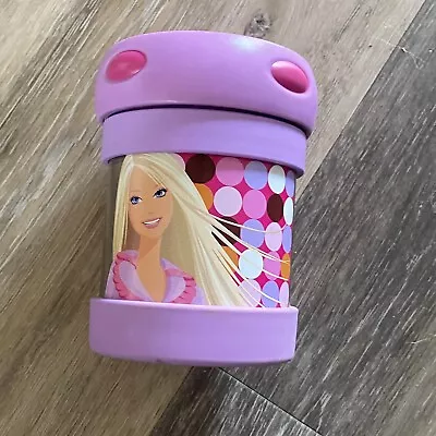 Barbie Thermos 2007 Pink Purple Lunchbox Insulated Stainless  Steel School Food • $12.96