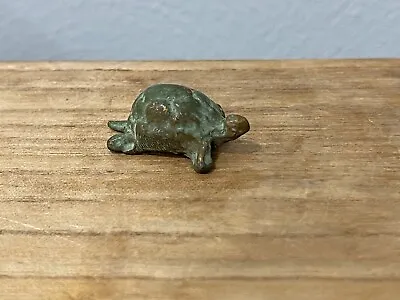 $40 • Buy Possibly Vintage Patinated Metal Cast Iron ? Frog Figurine / Paperweight