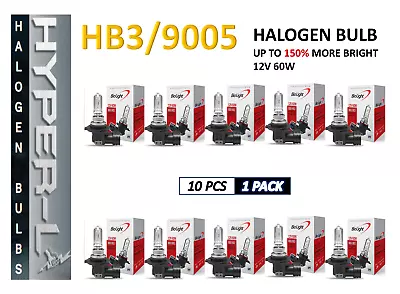 9005(HB3)Halogen 12V 60W Super Bright Upgrade Headlight Bulbs-150% More(10 PACK) • $27.50