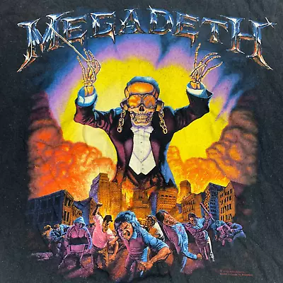 Vintage Megadeth Symphony Of Destruction T-Shirt For Fan Cotton Tee S-5XL Zc2194 • $21.84