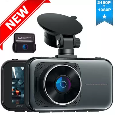 $118.99 • Buy TOGUARD 4K Sony Dual Dash Cam UHD 2160P Car Driving Recorder Camera Night Vision