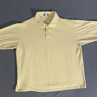 Jerzees Mens Blank Polo Shirt Size XXL Yellow • $8.99