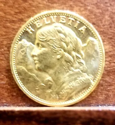 1915-B Swiss 20 Franc • $459