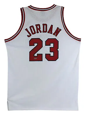$22436.60 • Buy Bulls Michael Jordan Authentic Signed White Nike Size 50 Jersey UDA #BAH44504