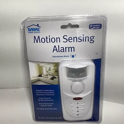 SABRE White Plastic Motion Sensor Alarm Wireless • $14