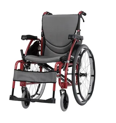 New Karma S-Ergo 125 Aluminium 20 Self Propelled Wheelchair Detachable Footrests • £459