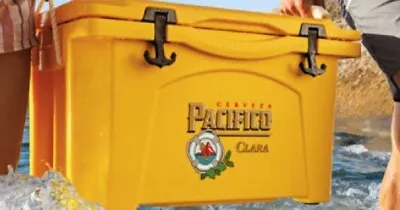 Grizzly 40 Qt Beer Beverage Cooler Chest 🍺 Pacifico Clara Yellow Brand New Usa • $350