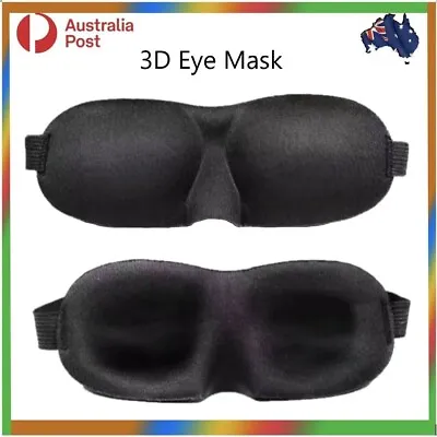 $7.15 • Buy Travel Sleep Eye Mask Soft 3D Memory Foam Padded Shade Cover Sleeping Blindfold