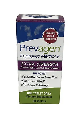 Prevagen Extra Strength Chewables Mixed Berry Flavor 30 Tablets 20MG Sealed • $27.98