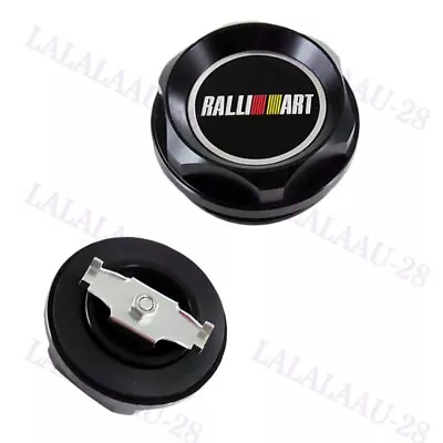 Ralliart Black Racing Engine Oil Cap Oil Fuel Filler Cover Cap For Mitsubishi • $15.50