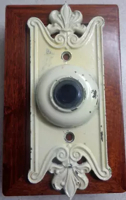 VINTAGE BRASS 'SARGENT & Co' PUSH-BUTTON DOORBELL • $34