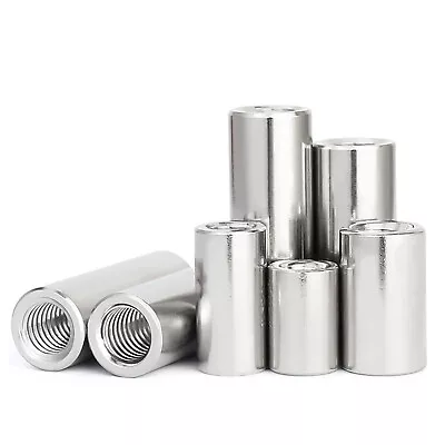 A2 Stainless Steel All Thread Sleeve Rod Bar Stud Round Connector Tube Long Nuts • £3.18