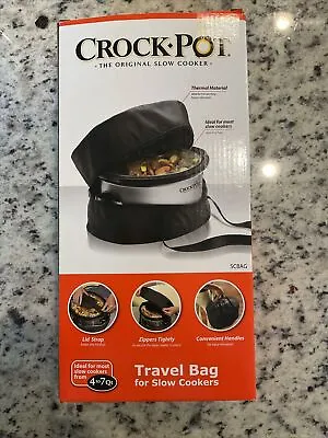 Crock-Pot Travel Bag For 4 - 7-Quart Slow Cookers Black NEW • $16.95
