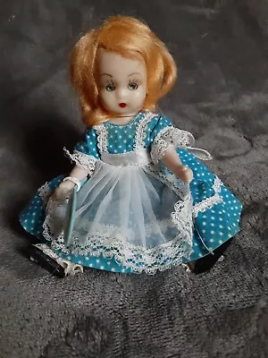 Vintage Nancy Ann Storybook Doll Alice 5.5  W/ Mirror & Stand • $4.99