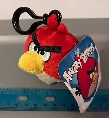 Angry Birds RED Plush Backpack Clip Chain Commonwealth 2010 With Tag UK Release • $7.50