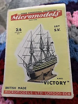 Micro Models Card Kit H.M.S VICTORY • £13